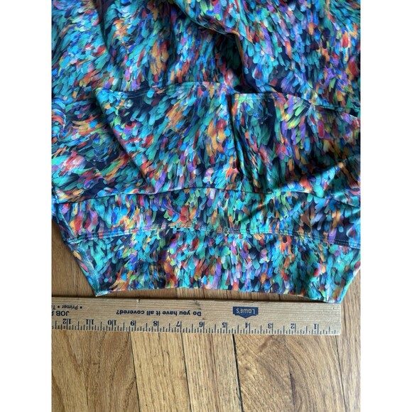 DonaJo Skort Size 1 Small Watercolor Print Tiered Ruffle Shorts Pickleball - Picture 6 of 6